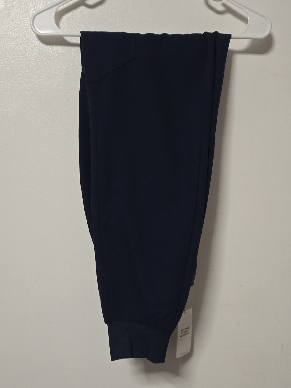 Figs Womens Navy Zamora High Waisted Jogger Scrub Pants NWT Small Regular Length